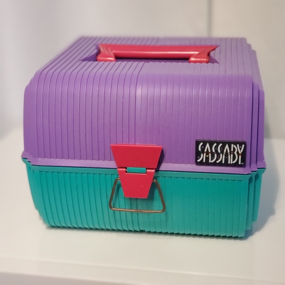 Sassaby Other - Vintage 1980's Sassaby Purple/Teal Makeup Case w Mirror